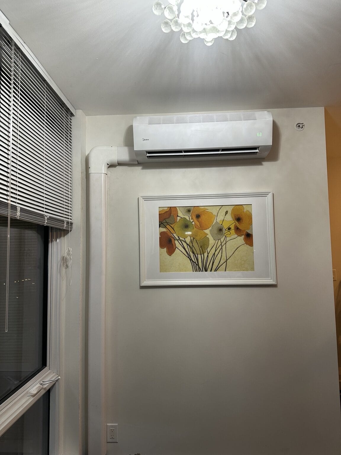 Midea ductless mini-split indoor unit installed by Perfect Choice HVAC