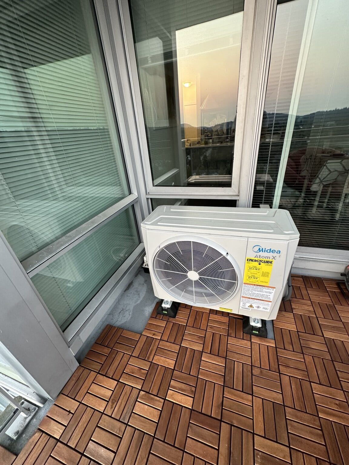 Midea ductless heat pump outdoor unit installed by Perfect Choice HVAC