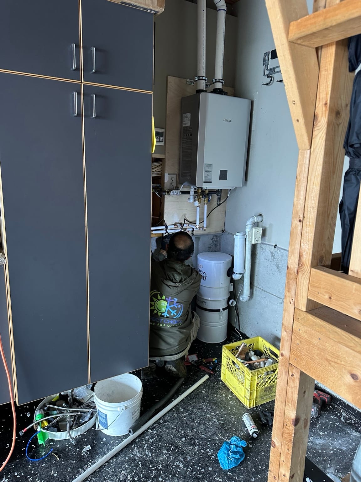 Delta condensing boiler installation project