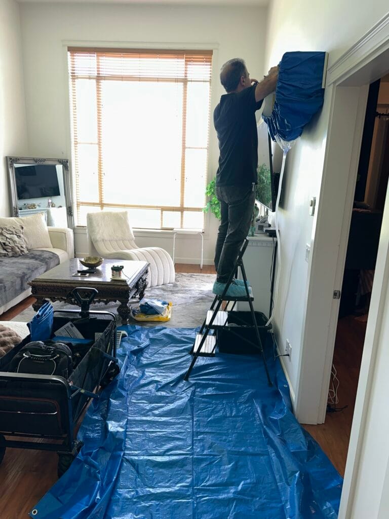 Ductless mini-split installation by an HVAC technician by Perfect Choice Heating & Cooling in Metro Vancouver, BC