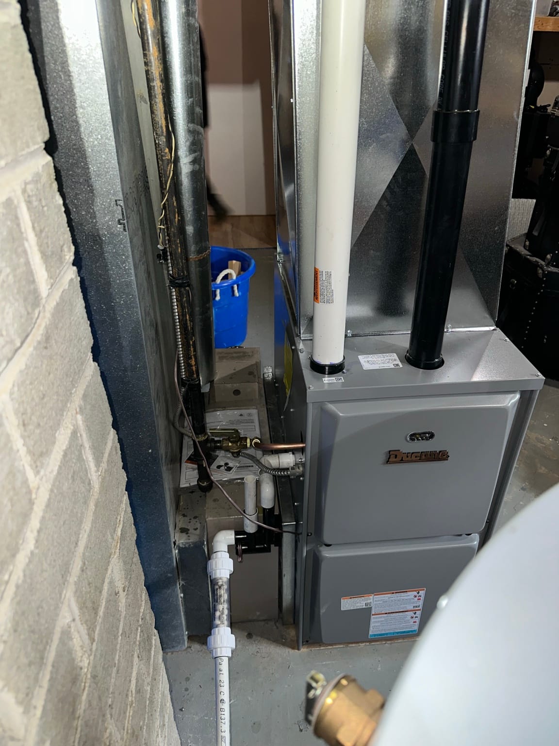 Delta high-efficiency gas furnace installation project