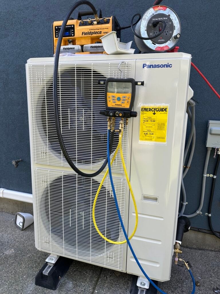 Panasonic heat pump commissioning by Perfect Choice Heating & Cooling in Metro Vancouver, BC