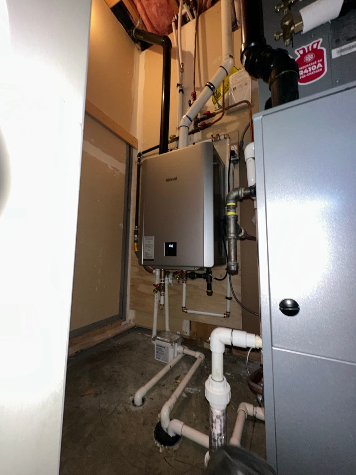 Delta Rinnai tankless water heater installation project