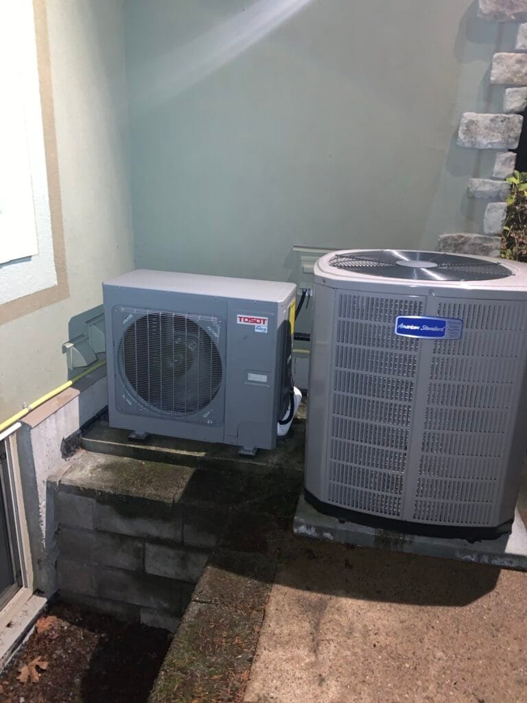 TOSOT heat pump and American Standard air conditioner installation by Perfect Choice Heating & Cooling in Metro Vancouver, BC