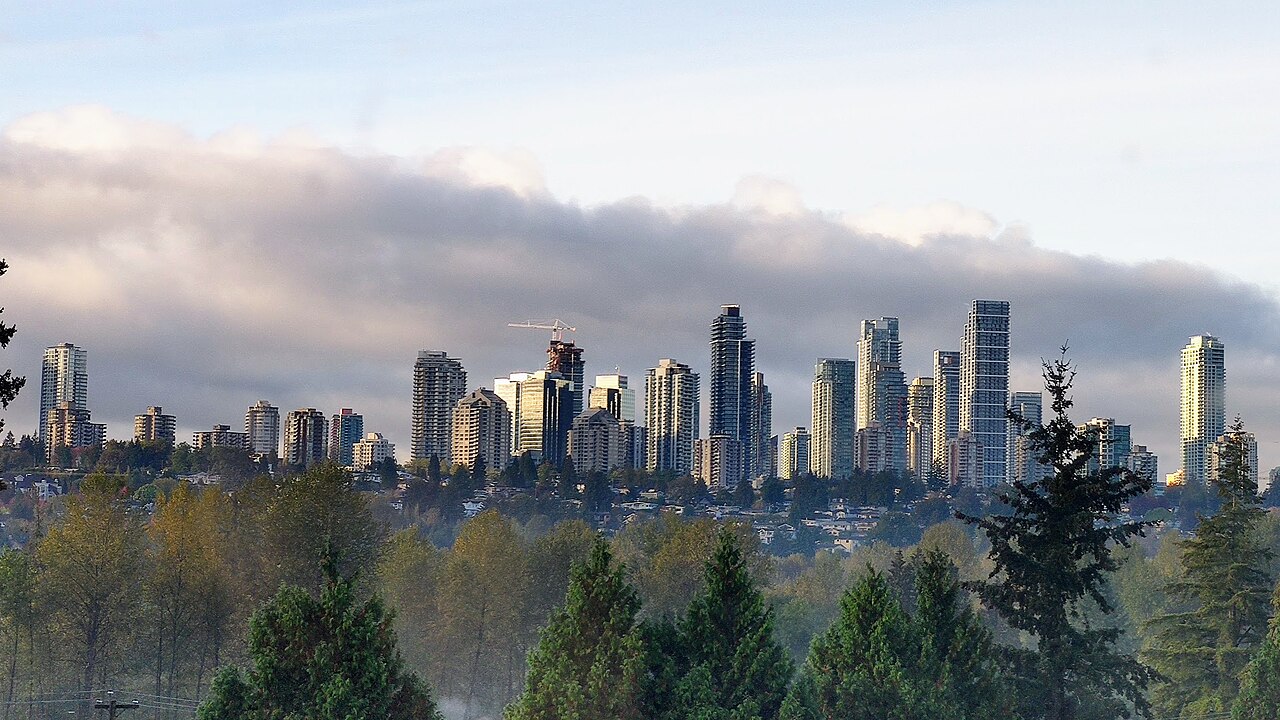 Metrotown skyline in Burnaby